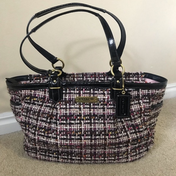 Coach Handbags - Coach Gallery Tweed Tote